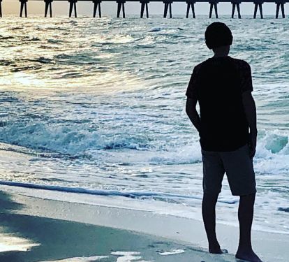 80 steps to the sand and a short walk to the pier.  Our son loves it here!